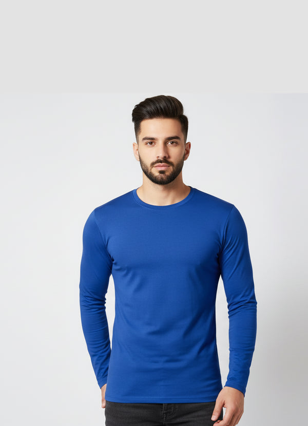 Royal Blue Men’s Tee Long Sleeve - ModScrubs