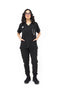 Women4pocketvNeckScrubswithjoggerpentBlackModScrubs-ModScrubs