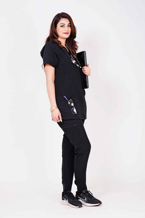 Women's 4-Pocket V-Neck Scrub & Jogger Pants - ModScrubs