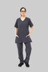Women_s-4-Pocket-Premium-Medical-Scrub-Polyester-Spandex-gray