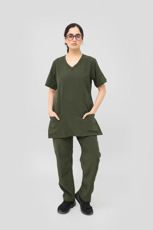 Women_s-4-Pocket-Premium-Medical-Scrub-Polyester-Spandex-olive