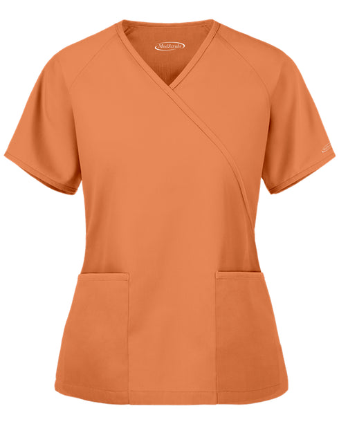 Women's 2-Pocket Mock Wrap Scrub