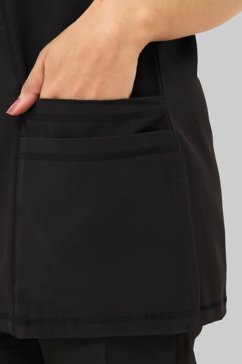 Women_s4-PocketV-NeckScrub_JoggerPants-ModScrubs-Black-pocket