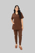 Women_s4-PocketV-NeckScrub_JoggerPants-ModScrubs-Brown