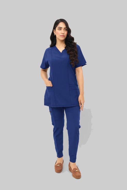 Women_s4-PocketV-NeckScrub_JoggerPants-ModScrubs-Royal