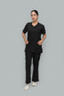 Women_s5-PocketScrubwithBellBottomPants-ModScrubs-black