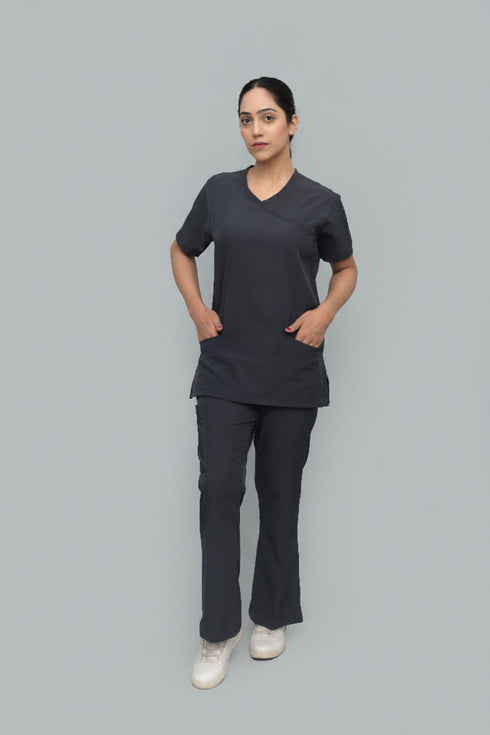 Women_s5-PocketScrubwithBellBottomPants-ModScrubs-gray