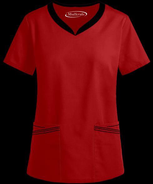 Women’s 4-Pocket V-Neck Scrub