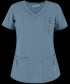 Women's 5-Pocket Round V-Neck Scrub
