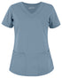 Women's 4-Pocket Rounded V-Neck Scrub