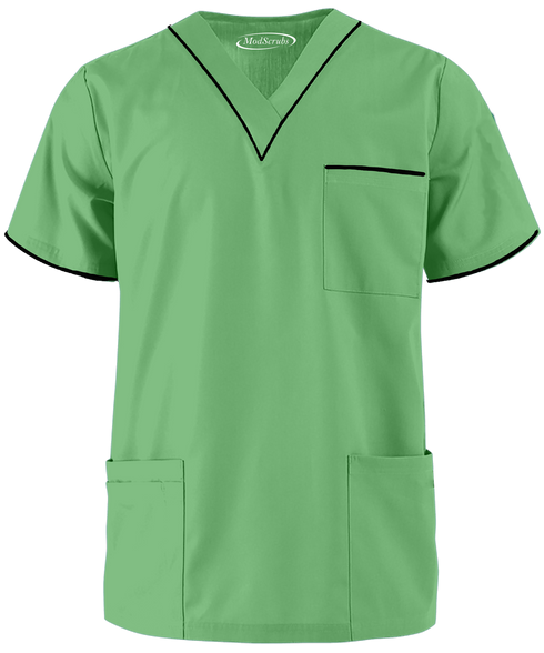 Men’s 4-Pocket V-Neck with contrast Scrub - ModScrubs