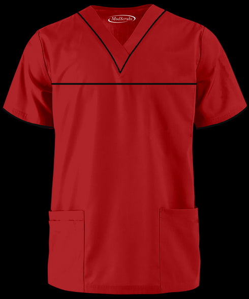 Men’s 3-Pocket V-Neck with contrast Scrub - ModScrubs