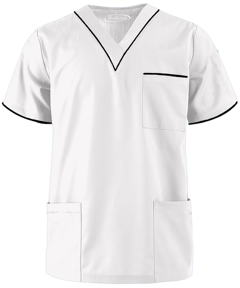 Men’s 4-Pocket V-Neck with contrast Scrub - ModScrubs