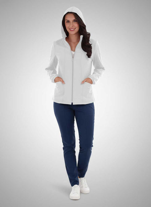Women’s Premium Cotton Fleece Zip-Up Hoodie Jacket - ModScrubs